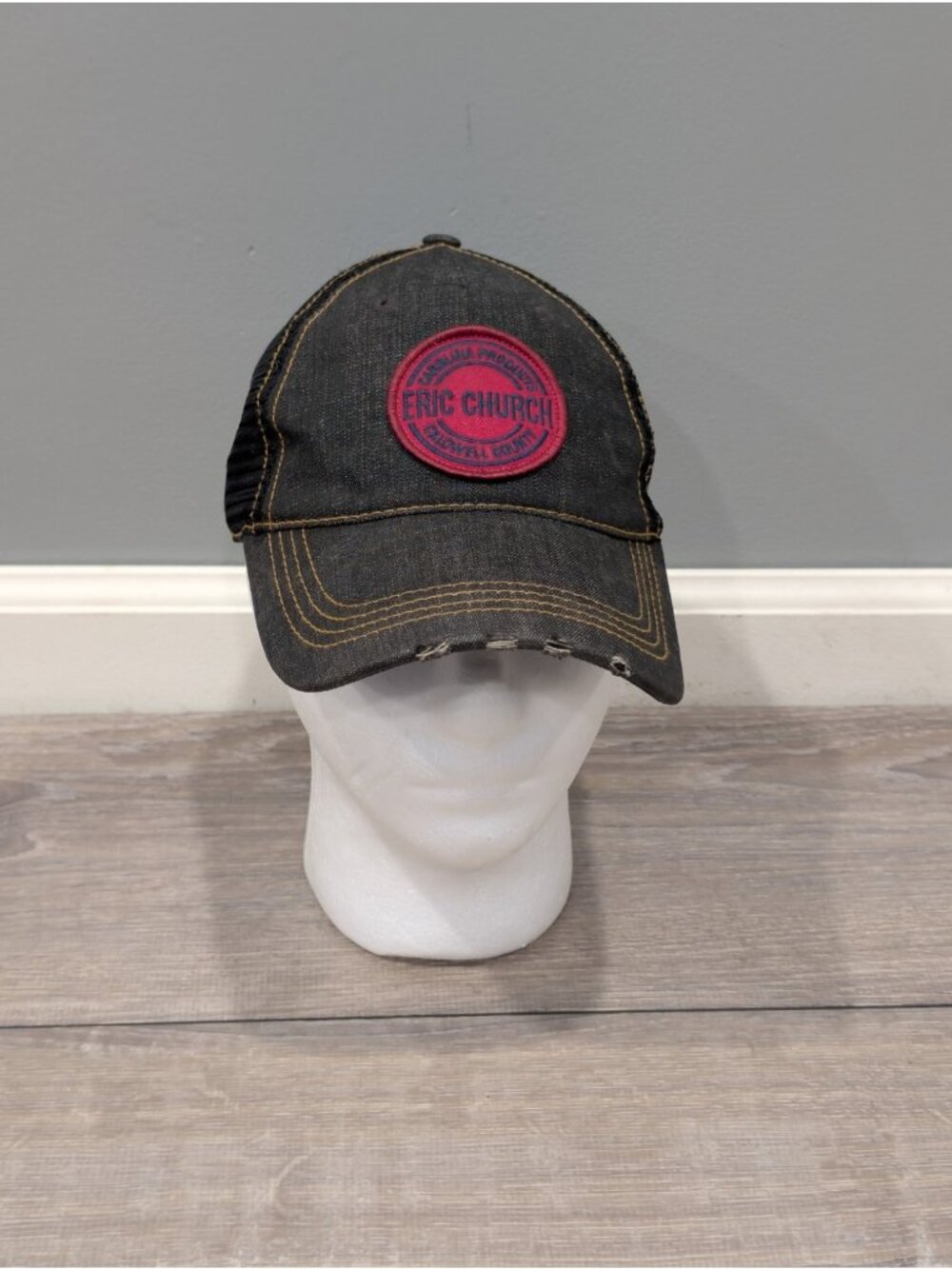 Eric Church Denim Snapback Cap Carolina Products Caldwell County Official Merch